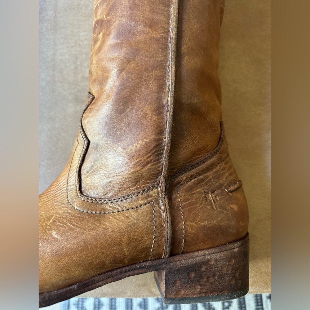 Frye Melissa Button 2 knee high riding boots size 10 - Picture 10 of 16